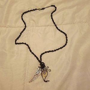 Buckle long necklace